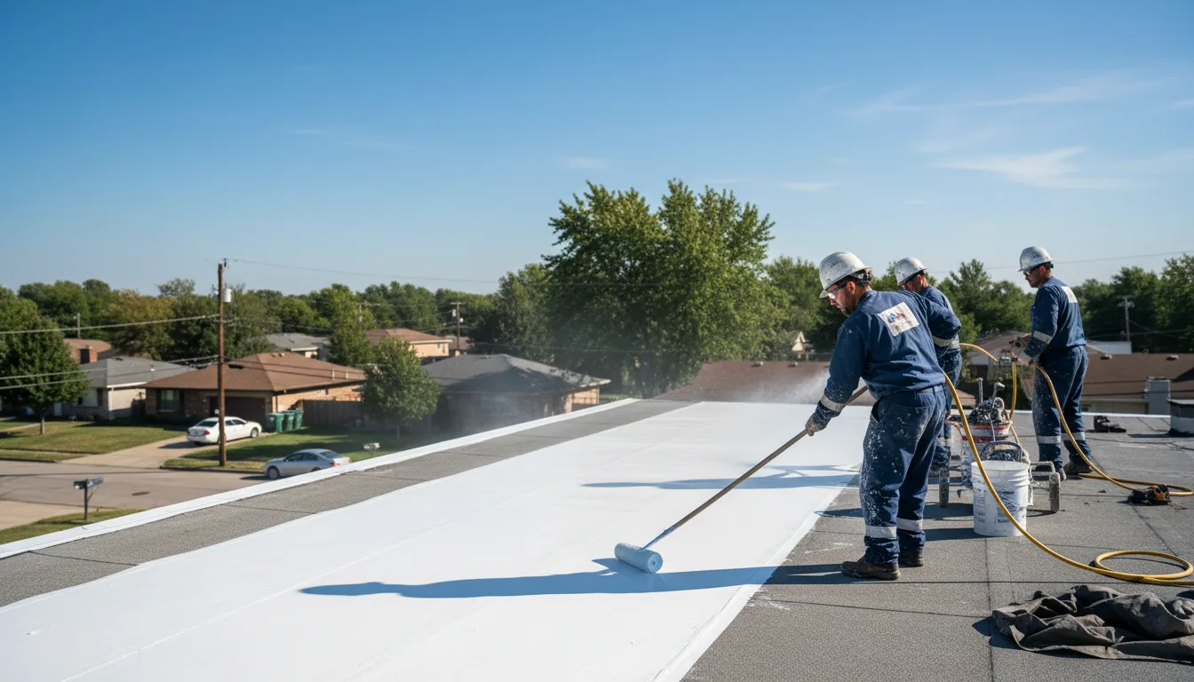 Commercial roof coating in Benedict, NE near me